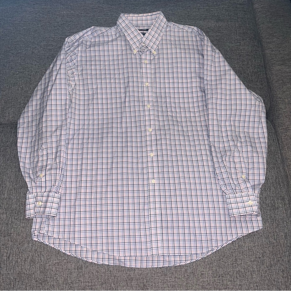 Kirkland Signature Traditional Fit Button down shirt size 17.5 Neck 34/35